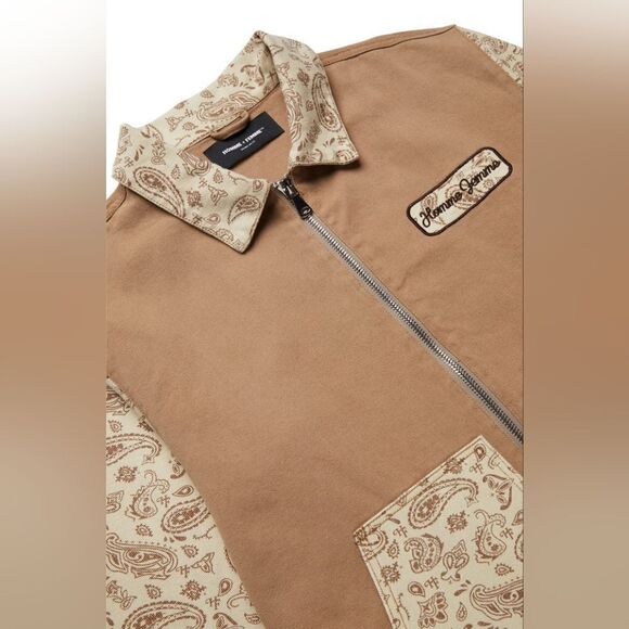 Homme + Femme PAISLEY WORK JACKET - Picture 2 of 13